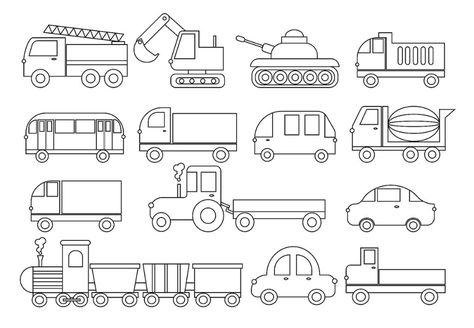 Moving Vehicle Coloring Pages: 10 Fun Cars, Trucks, Trains (and More!) Printable Coloring Pages for Kids | Printables | 30Seconds Mom Vehicle Coloring Pages, Vehicles Coloring Pages, Video Style, Free Kids Coloring Pages, Printable Coloring Pages For Kids, Kids Printables, Truck Coloring Pages, Cars Coloring Pages, Sport Video