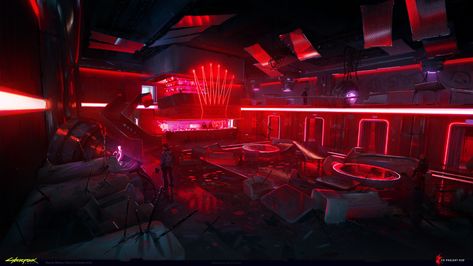 ArtStation - Cyberpunk 2077 | Red Queen's Race, Maciej Rebisz Cyberpunk 2077 Art, Side Quest, Underground Club, Luxury Mansions Interior, Dnd World Map, Racing Art, Cyberpunk Aesthetic, Red Queen, Cyberpunk 2077