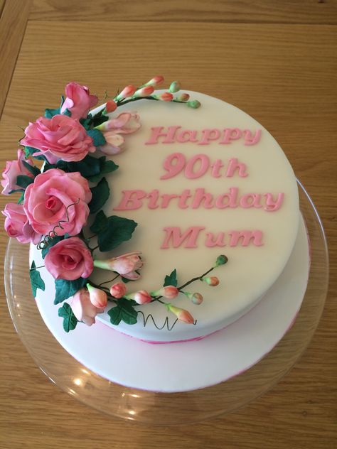 90th Birthday Cake 90th Birthday Cakes Grandma Sheet Cake, 90th Birthday Cakes Grandma, 90th Birthday Cakes, Birthday Cake Pictures, Cake Pictures, Birthday Cards For Men, Mum Birthday, Old Lady, 90th Birthday