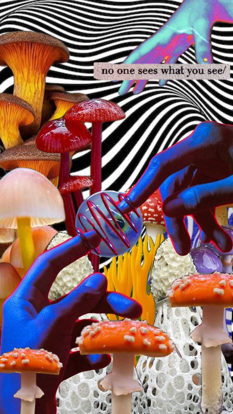 collection #art #trippy #shrooms #eyes #neon #vibes Trippy Shroom Art, Psycodelic Mushrooms, Shrooms Aesthetic, Mushrooms Aesthetic, Shroom Art, Art Trippy, Psychadelic Art, Mushroom Art, Pretty Things