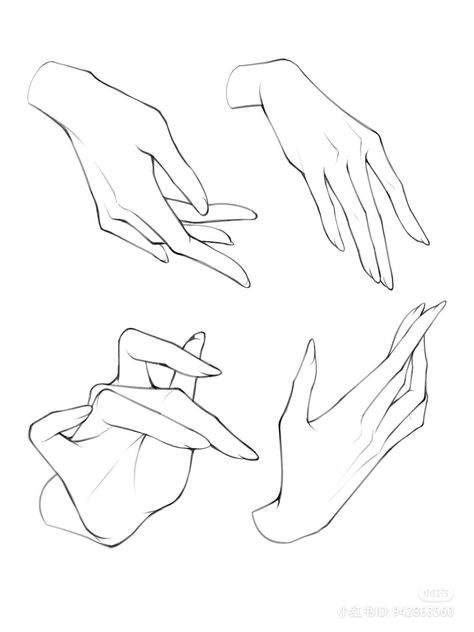 Drawing Female Hands, Pretty Hands Drawing, Hands Shading Reference, Feminine Hands Drawing, Hand Base Reference, Manga Hands Reference, Women Arms Drawing Reference Poses, Glove Pose Reference, Manga Hand Reference