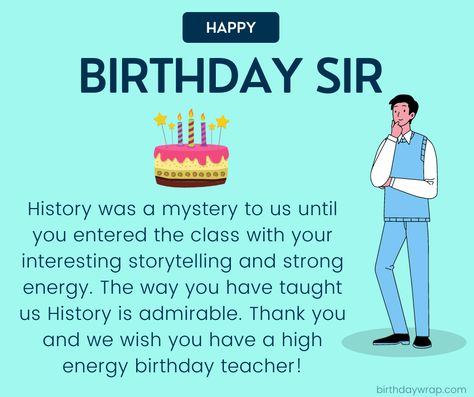 Happy Birthday Funny Wishes for Teacher How To Wish Birthday, Birthday Wishes For Teacher, Funny Happy Birthday Messages, Wishes For Teacher, Funny Wishes, Teaching Us History, Message For Teacher, Birthday Wishes Funny, Funny Happy Birthday