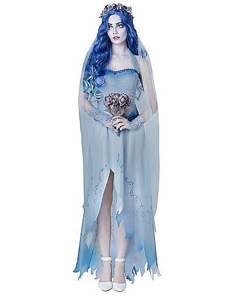 Emily Corpse Bride Costume Dresses, Corpse Bride Emily Cosplay, Emily From Corpse Bride Costumes, Emily Corpse Bride Costume, Emily Costume, Marvel Scenarios, Dressup Ideas, Corpse Bride Dress, Lydia Deetz Costume