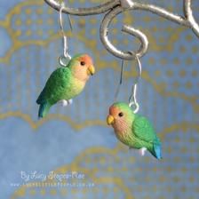 Pair Of Birds, Clay Birds, Polymer Clay Mold, Book Sculpture, Polymer Clay Animals, Bird Theme, Clay Animals, Bird Earrings, Bird Jewelry