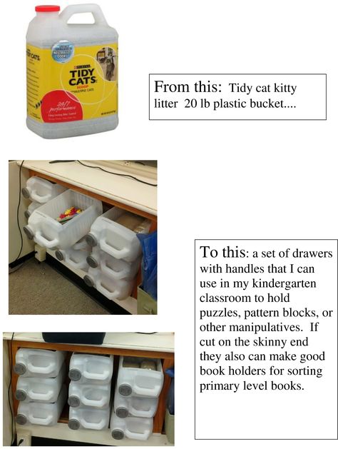 Cat Litter Jug Crafts, Kitty Litter Bucket Repurpose, Repurposed Kitty Litter Buckets, Repurpose Kitty Litter Buckets, Repurposed Cat Litter Bucket, Recycle Cat Litter Buckets, Reuse Plastic Containers, Beach Hacks Kids, Reuse Containers