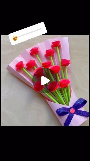 CraftISH corner on Instagram: "Mother’s day paper flower bouquet | DIY Mother’s Day 
.
.
.
.
.
.
.
#mothersday #diymothersday #mothersdaybouquet #paperflowers #paperflowerbouquet #diybouquet #mothersdaygift #papercrafts #flower #paper #diy" Paper Flower Bouquet Diy, Mother's Day Bouquet, Flower Bouquet Diy, Flower Paper, Paper Diy, Paper Flower Bouquet, Mother's Day Diy, Diy Bouquet, Mothersday Gifts