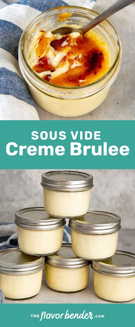 Sous Vide Dessert, Creme Brulee Recipe Easy, Cream Brulee, Brulee Recipe, Creme Brulee Recipe, Sous Vide Recipes, Sous Vide Cooking, Fool Proof Recipes, Indulgent Desserts