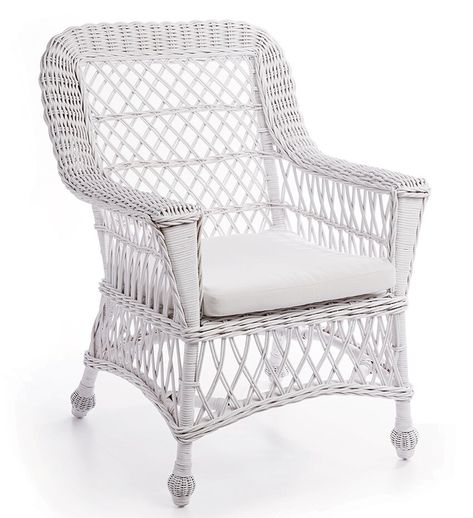 Save White Wicker Chair, Wicker Armchair, Printed Chair, Patio Lounge Chairs, White Wicker, Patio Lounge, Chair Bed, Chair Types, Wicker Furniture