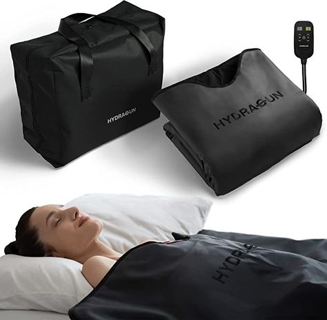 Amazon.com: HYDRAGUN HeatPod Infrared Sauna Blanket for Well-Being and Detox - Relax Your Body & Mind - Personal Sauna, Portable Sauna for Home, At Home Sauna Bag, EMF Blanket, Calming Heat Sauna Wrap Full Body : Patio, Lawn & Garden At Home Sauna, Best Infrared Sauna, Portable Infrared Sauna, Personal Sauna, Infrared Sauna Blanket, Infrared Sauna Benefits, Muscle Tension Relief, Sauna Blanket, Home Sauna