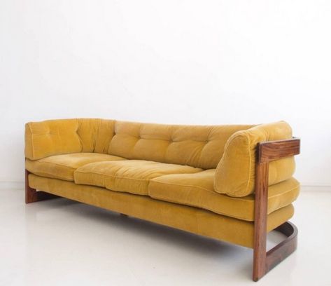 Lennart Bender Mustard Corduroy Sofa with Rosewood Frame Cordoroy Sofa, Scandi Couch, Mcm Couch, Mustard Couch, Floor Couches, Mustard Sofa, Corduroy Couch, Mustard Bedding, Corduroy Sofa