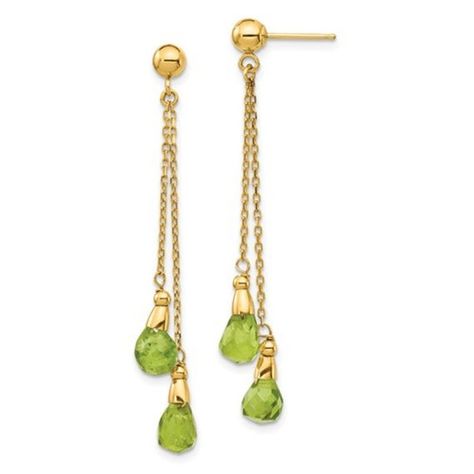 Yellow Gemstone Jewelry, Fancy Earrings, Yellow Earrings, Peridot Gemstone, Green Peridot, Yellow Gold Earring, August Birth Stone, Fine Jewelry Gift, Fine Jewellery Earrings