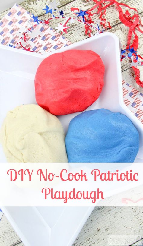 Labor Day Crafts For Kids, Best Playdough Recipe, Labor Day Crafts, Cooked Playdough, Fourth Of July Crafts For Kids, Play Dough Recipe, Outdoor Activities For Toddlers, Easy Labor, Learning Corner