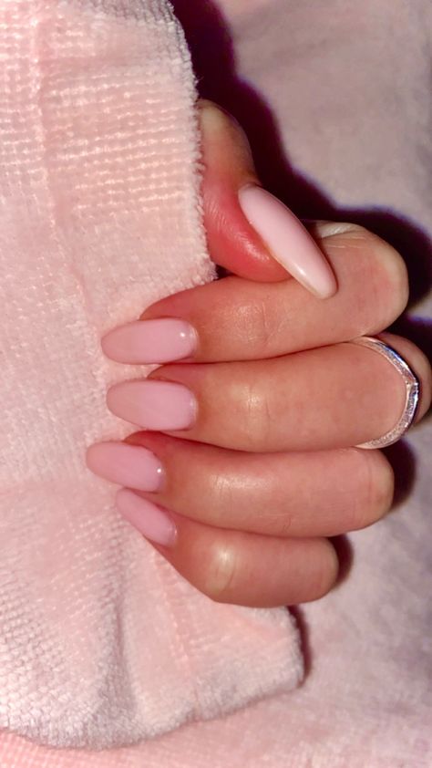 #pinknails #babypink #longnaturalnails #longnails #naturalnails #gelnails Baby Pink Long Nails, Pink Long Nails, Light Pink Nails, Soft And Gentle, Simple Nails, Long Nails, Pink Nails, Baby Pink, Light Pink