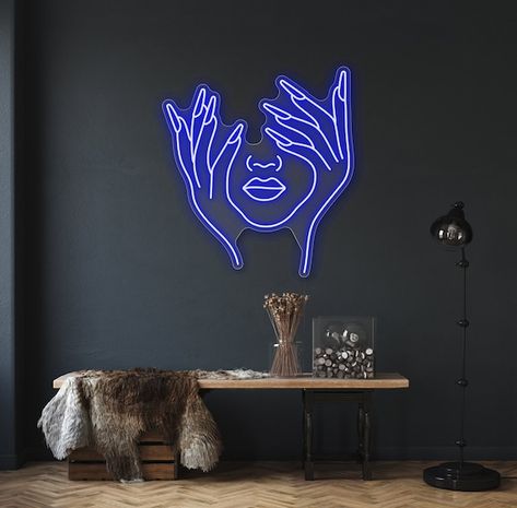 Face Neon Sign, Sign For Room, Esthetics Room, Cozy Interior Design, Pvc Moulding, Interior Design Boards, Massage Room, Neon Aesthetic, Neon Light Signs