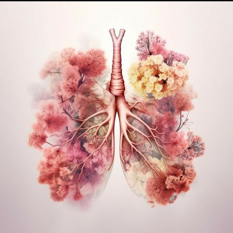 Flower ai art lungs Flower Lungs, Lungs, Love This, Tattoos, Wall Art, Flowers, Pins, Art