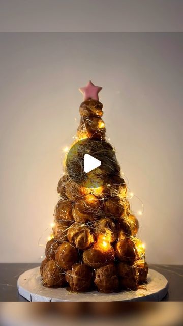 Finespun Cakes Toronto - Luxury Wedding Cakes & Education 🥀 on Instagram: "🎀 Would you attempt this ultimate holiday dessert? 🥰 Tutorial coming next week on YouTube! Subscribe at 🔗in bio or search Finespun Cakes to make a croquembouche with me! 🎀 . . . #croquembouche #croquembouchecake #holidaybaking #christmasbaking #creampuff #bakinglove #holidayrecipes #trendingcakes #frenchpastry #torontopastry #soyummy #foodnetwork #buzzfeedtasty" Crocumboche Tower, French Wedding Cake Croquembouche, Croquenbuche Christmas, Buzzfeed Tasty, Luxury Wedding Cake, Engagement Cakes, Cream Puffs, French Pastries, Holiday Cakes