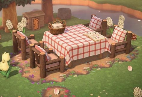 Acnh Cute Campsite Ideas, Campsite Inspo Animal Crossing, Acnh Park Design Ideas, Acnh Forestcore Campsite, Acnh Campsite Designs Fairycore, Fairycore Campsite Animal Crossing, Animals Crossing, Acnh Cottagecore, Animal Crossing 3ds