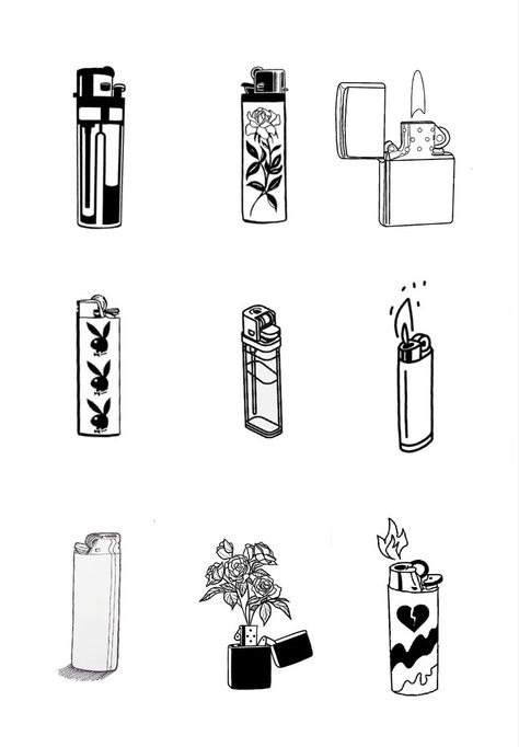 9 different type of lighters |  new couple tattoo ideas Gen Z Tattoo Ideas, Arlo Tattoo, Left Hand Tattoo, Drawing Portfolio, Couple Tattoo Ideas, Thumb Tattoos, Patchwork Tattoo Ideas, Tiny Tats, Rose Shoulder Tattoo