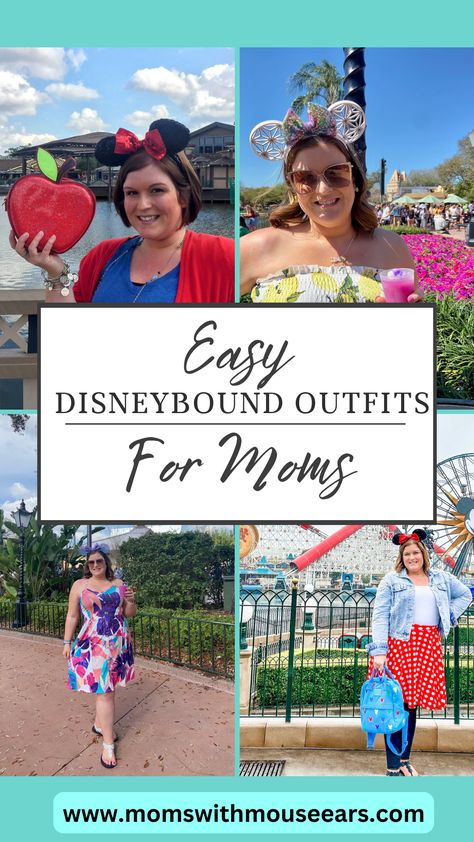 Disney Epcot Outfit Ideas, Easy Disneybound Outfits, Easy Disneybound, Theme Park Outfit Summer, Theme Park Outfit, Disneybounding Ideas, Outfit Ideas For Moms, Disney Bound Outfits Casual, Disneybound Outfits