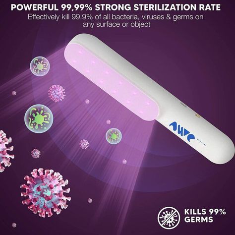 #sanitise plus #fight against #Viruses and germs with a magic wand at home or when #travel. #techitout the AWE Digital UV Light Sanitizer Wand! Ultraviolet Light, Travel Safety, Safety Devices, Magic Wand, Uv Light, Ultra Violet, Travel Essentials, Trip Planning, At Home