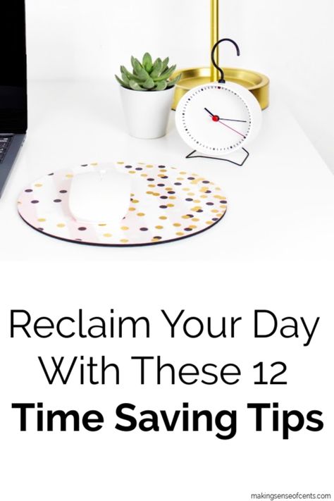 Reclaim Your Day With These 12 Time Saving Tips #timesavingtips #time Save Money Tips, Time Management Planner, Time Saving Tips, Budget Advice, Saving Techniques, Saving Hacks, Household Budget, Start Saving Money, Savings Plan