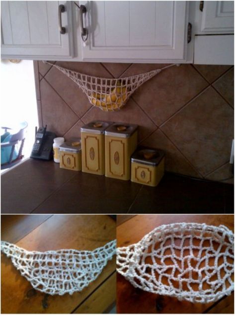 Diy Fruit Hammock, Diy Produce Storage, Banana Storage, Fruit Hammock, Banana Hammock, Produce Storage, Diy Hammock, Dream Boat, Home Storage Solutions