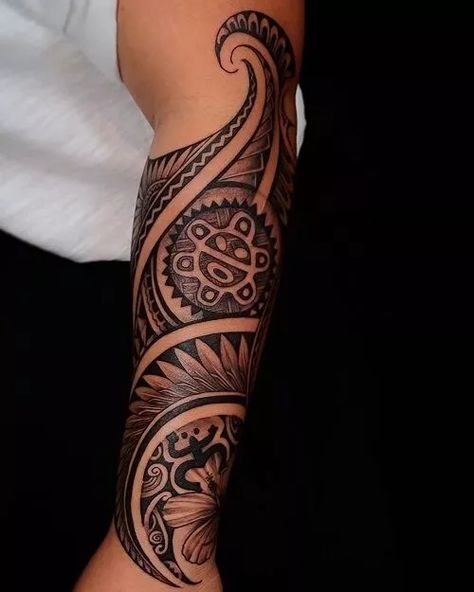 Trible Tattoos, Taino Tattoos, Tattoos 2023, Polynesian Tattoos, Wicked Tattoos, Theme Tattoo, Tattoos Women, Tattoo Ideas For Men, Dope Tattoos