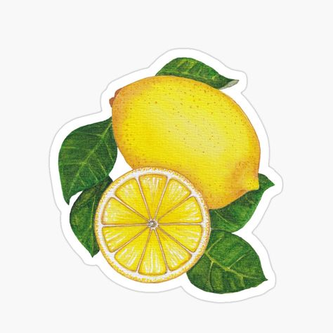 Lemon Printable, Lemon Sticker, Sweet Lime, Denim Party, Lemon Watercolor, Instagram Words, Graphic Design Infographic, Scrapbook Printing, Fruit Design