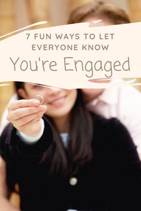 7 fun ways to let everyone know you're engaged! Engagement Captions, Captions For Guys, Engaged Now What, Just Got Engaged, Wedding Planning Apps, Engagement Humor, Planning Apps, Planning Quotes, Preparing For Marriage