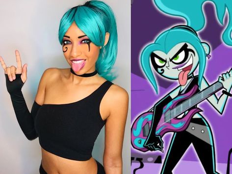 Ember Danny Phantom Costume, Chucky And Tiffany Costume, Tiffany Costume, Trendy Halloween Costumes, Cosplay Tips, Creative Costumes, Trendy Halloween, Amazing Cosplay, Black Anime Characters