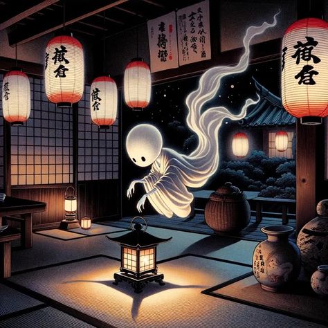 The Abura-akago (jap. 油赤子 / Transl. oil baby) is a fictional being of Japanese folklore. He is a Yōkai and is usually described as sinister, but harmless to humans. The Abura-akago. Yokai Aesthetic, Japanese Mythology, Japanese Folklore, Japan Aesthetic, Shiga, Urban Legends, Oil Lamps, Japanese Art, Lanterns