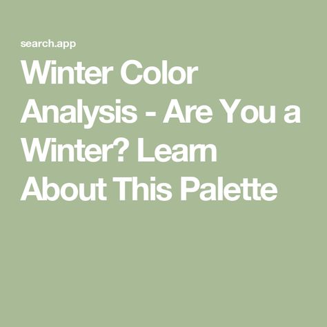 Winter Color Analysis - Are You a Winter? Learn About This Palette Winter Palate Color, Winter Colour Palette Fashion, Winter Color Palette Analysis, Warm Winter Color Palette, Winter Colors Palette, Soft Winter Palette, Winter Seasonal Color Analysis, Winter Color Analysis, Winter Season Images