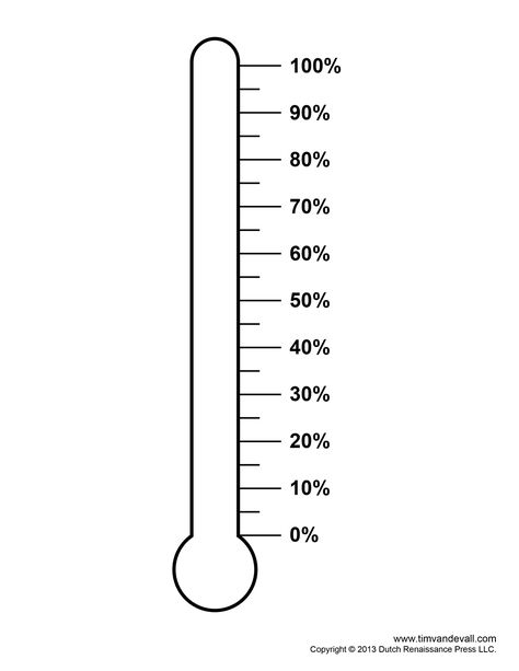 Printable Blank Goal Thermometer Template Printable Thermometer Template, Blank Thermometer Printable, Thermometer Goal Chart, Goal Tracker Thermometer, Goal Thermometer Printable, Savings Thermometer, Thermometer Printable, Fundraising Thermometer Templates, Goal Thermometer Templates