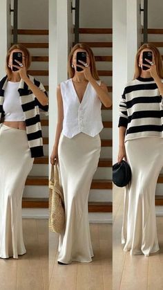 #BEAUTY, #RELATIONSHIPS #Fashion #Animals #Outfits #Winter Outfits #Animals Nude Maxi Skirt Outfit, Long Beige Skirt Outfit Summer, Silk Beige Skirt Outfit, Satin Skirt Beige, Sweaters For Dresses, Beige Long Skirt Outfit, Long Beige Skirt Outfit, Beige Satin Skirt Outfit, Beige Satin Skirt