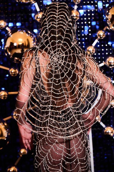 Dakota Johnson channels Madame Web in spiderweb dress at Vogue Brazil Ball Spiderweb Dress, Dakota Jhonson, Madame Web, Dakota Johnson Style, Valentino Gowns, Vogue Brazil, Strong Female Characters, Art Outfit, Sheer Gown