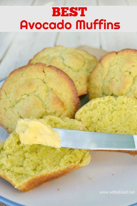 Avocado Muffins are ideal for breakfast, brunch, lunch or a tea-time treat ! All that's needed is a bit of Butter and you are set #MuffinRecipes #Snacks #Breakfast #Brunch Over Ripe Avocado Recipes, Avocado Muffins, Mug Cakes, Sweet Recipe, Oreo Dessert, Mouthwatering Recipes, S'mores, Healthy Muffins, Avocado Recipes