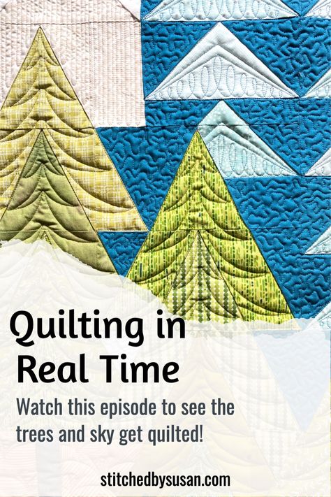 Free Motion Quilting Trees, The Mountains Are Calling Quilt, Freehand Quilting, Quilting Stitches, Long Arm Quilting Patterns, Custom Quilting, Snowman Quilt, Free Motion Designs, Mountain Quilts