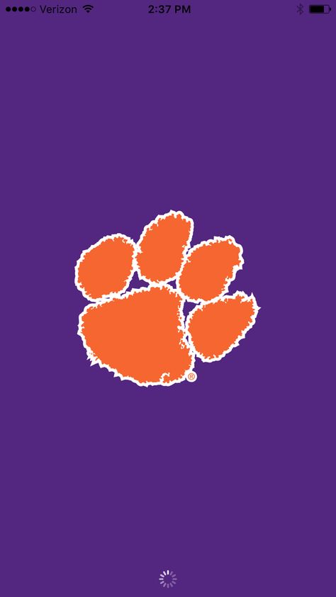 The Paw says it all!! Clemson Tigers Football Wallpaper, Clemson Wallpaper, Clemson Tigers Wallpaper, Tiger Wallpaper Iphone, Clemson Logo, Clemson Paw, Tigers Wallpaper, Michigan Michigan State, Tiger Paw Print