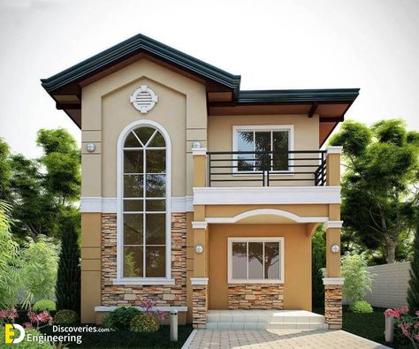 Contemporary Houses That Everyone Will Like | Engineering Discoveries Philippines House Design, Two Story House Design, 2 Storey House Design, 2 Storey House, Apartments Decorating, Bungalow Homes, Vintage House Plans, Duplex House Design, Small House Design Plans