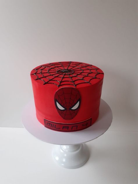 Spiderman Birthday Cake, Spiderman Cake, Spiderman Birthday, Cakes For Boys, Spiderman, Birthday Cake, Cake, Birthday, Red