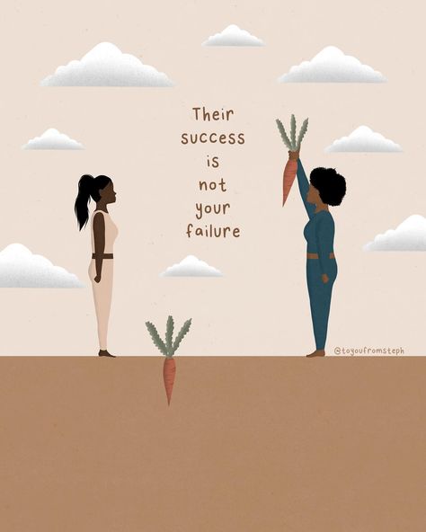 Their success is not your failure. It’s easy to compare yourself to someone else and feel inadequate because you don’t have the same things, but you’re running your own race. Someone else being rich doesn’t make you poor. Someone else being a good mother doesn’t make you a bad mother. Someone else having lots of friends, doesn’t mean you don’t have any friends. Someone else working remotely doesn’t mean your office job is a bad job. Time to look at the things you DO have. And less time a... Poor Quotes Life, Being Poor Quotes, Affirmation Illustration, Poor Quotes, Run Your Own Race, Lots Of Friends, Bad Mother, Good Mother, Being Rich