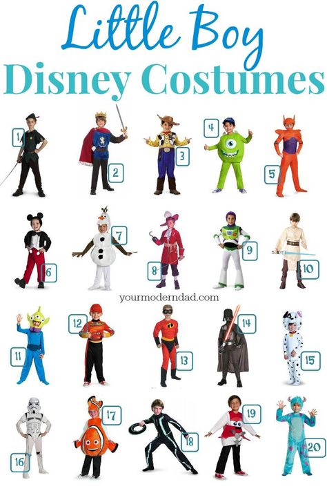 Disney costumes for boys Disney Costumes For Boys, Disney Characters Halloween Costumes, Best Disney Costumes, Boy Disney Characters, Kostum Disney, Disney Characters Dress Up, Disney Character Outfits, Costumes For Boys, Disney Characters Costumes