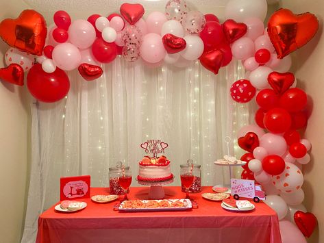 Valentines Gender Reveal Decorations, Valentines Day Theme Party Decoration, Valentine’s Day Birthday, Valentines Gender Reveal Ideas, Valentine’s Day Baby Shower Ideas, Valentine Gender Reveal, Valentines Gender Reveal, Valentines Dance, Valentines Day Theme