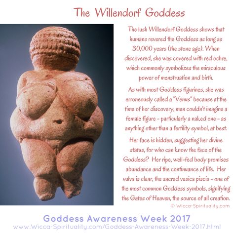 The lush Willendorf Goddess shows that humans revered the Goddess as long as 30,000 years </b> (the stone age).  For many years, she was the oldest sacred art piece we had found... The Venus Of Willendorf, Woman Of Willendorf, Fertility Goddess Statue, Ancient Goddess Statue, Ancient Goddess Art, Venus Of Willendorf Art, Willendorf Goddesses, Venus Of Willendorf Tattoo, Venus Art Goddesses