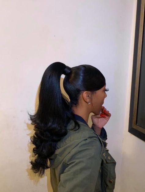 sat¡va ♡ on Twitter: "pick a look 🖤… " Natural Hair Styles For Black Women Updos, Easy Simple Hairstyles Black Women, Prom Hairstyles For Black Women Classy, Barbie Ponytail, Weave Ponytail Hairstyles, Sleek Ponytail Hairstyles, Weave Ponytail, Black Ponytail Hairstyles, Birthday Hairstyles