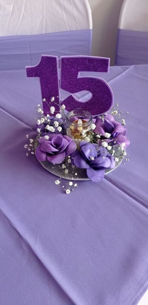 Ideas Para 15 Años Decoracion, Ideas 15 Años, Lilac Quinceanera Decorations, Ideas Para Xv Años, Quinceañera Centerpieces Ideas, Lilac Quinceanera Ideas, Ideas Para Xv, Lavender Quinceanera Ideas, Ideas De 15