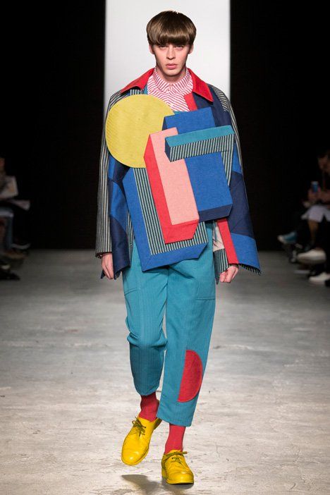 Westminster BA Fashion Design show 2015 Charlotte Scott Cubism Fashion, Westminster University, Fashion Design Inspiration, University Graduate, Colorful Clothing, Geometric Fashion, Graduation Style, Mode Inspo, Cubism