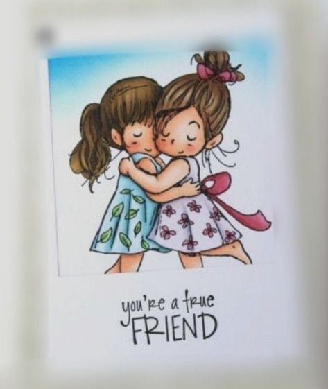 Friendship Drawings Sketches, Cute Best Friend Drawings, Friendship Paintings, Best Friend Quotes Meaningful, Best Friend Drawings, Baby Animal Drawings, Friend Painting, Best Friends Cartoon