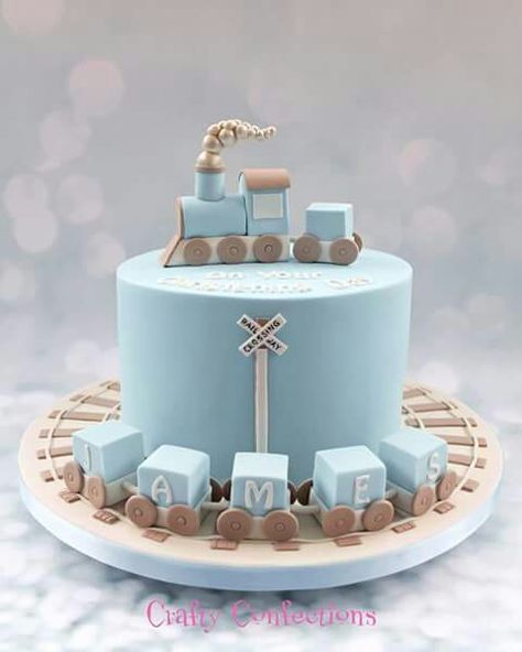 Choo choo train cake Birthday Cake Boys, Train Baby Shower, Christening Cake Boy, Best Birthday Cake, Train Birthday Cake, Baby Boy Birthday Cake, Train Cake, Baby Boy Cakes, Magic Cake