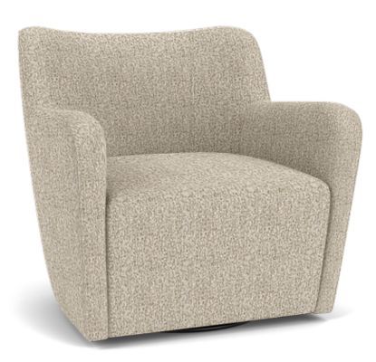 Settle in to the Lily chair, a modern lounge chair featuring a beautiful rounded shape that cradles your body as you relax. Made in the U.S., Lily has soft yet supportive cushioning and a variety of elegant fabric choices. Swivels 360 Degrees > Swivels 360 Degrees | Modern Room & Board | Lily Chairs & Ottoman Brown - Stain Resistant Fabric Large Swivel Chair, Basement Lounge, Minimal Vintage, Conference Room Chairs, Room And Board, Solid Wood Chairs, Elegant Fabric, Modern Bedroom Furniture, Modern Lounge Chairs